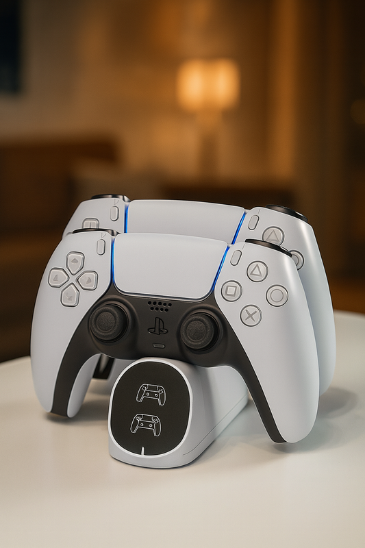 Base de Carga Dual para Controles PS5 – Dock Station con Indicador LED