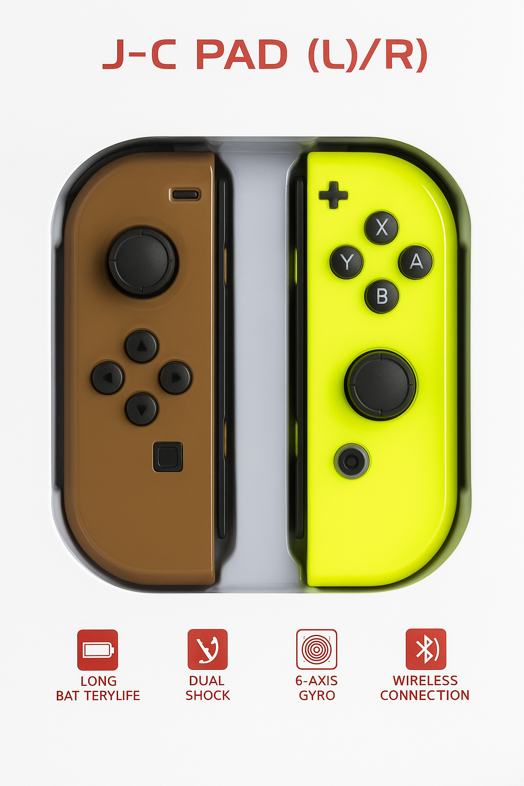 Joy-Con Genéricos “Neon Camo” para Nintendo Switch