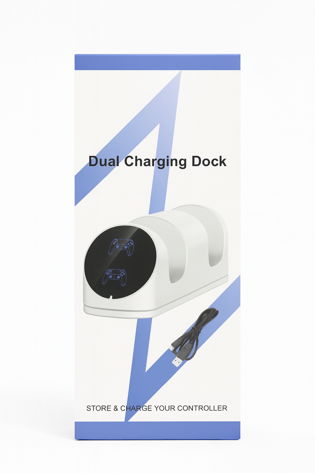 Base de Carga Dual para Controles PS5 – Dock Station con Indicador LED