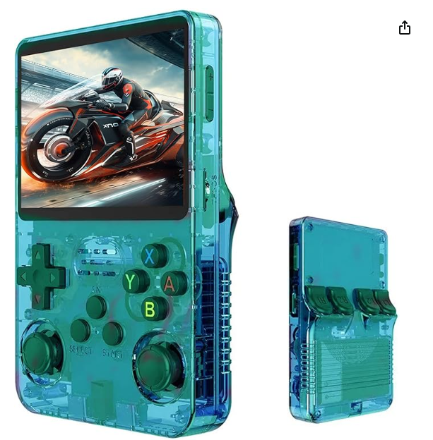Consola Portátil R36S Retro – 20,000 Juegos Clásicos | Pantalla IPS 3.5” | 64GB | Multiconsola