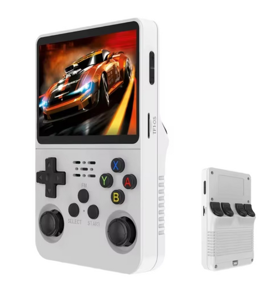 Consola Portátil R36S Retro – 20,000 Juegos Clásicos | Pantalla IPS 3.5” | 64GB | Multiconsola