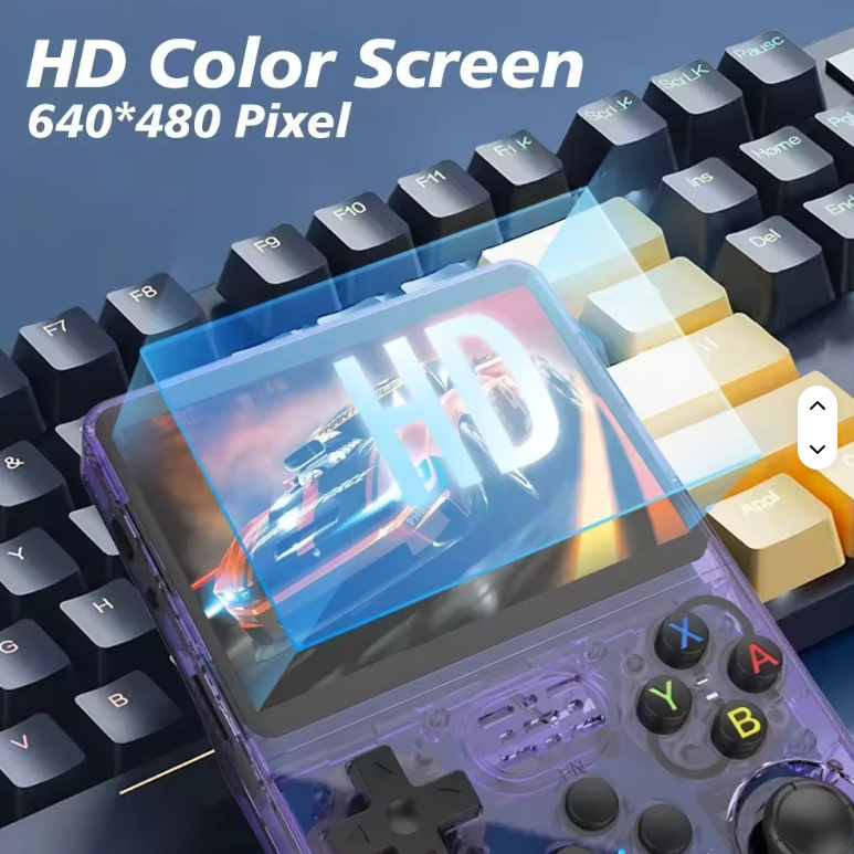 Consola Portátil R36S Retro – 20,000 Juegos Clásicos | Pantalla IPS 3.5” | 64GB | Multiconsola