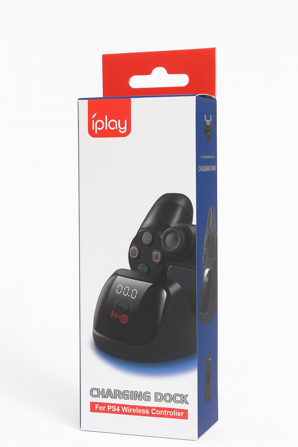 Base de Carga Doble iPlay™ para Controles PS4 – Dock Station con Indicador LED