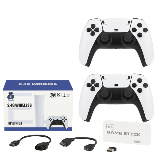 Mini consola M15 Plus con mas de 10,000 juegos clasicos retros en tv