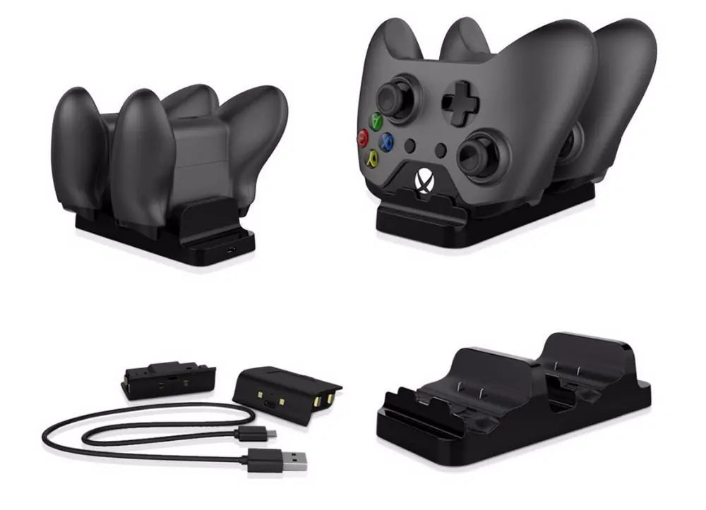 XBOX ONE Wireless Controller Dual Charger with Batteries
