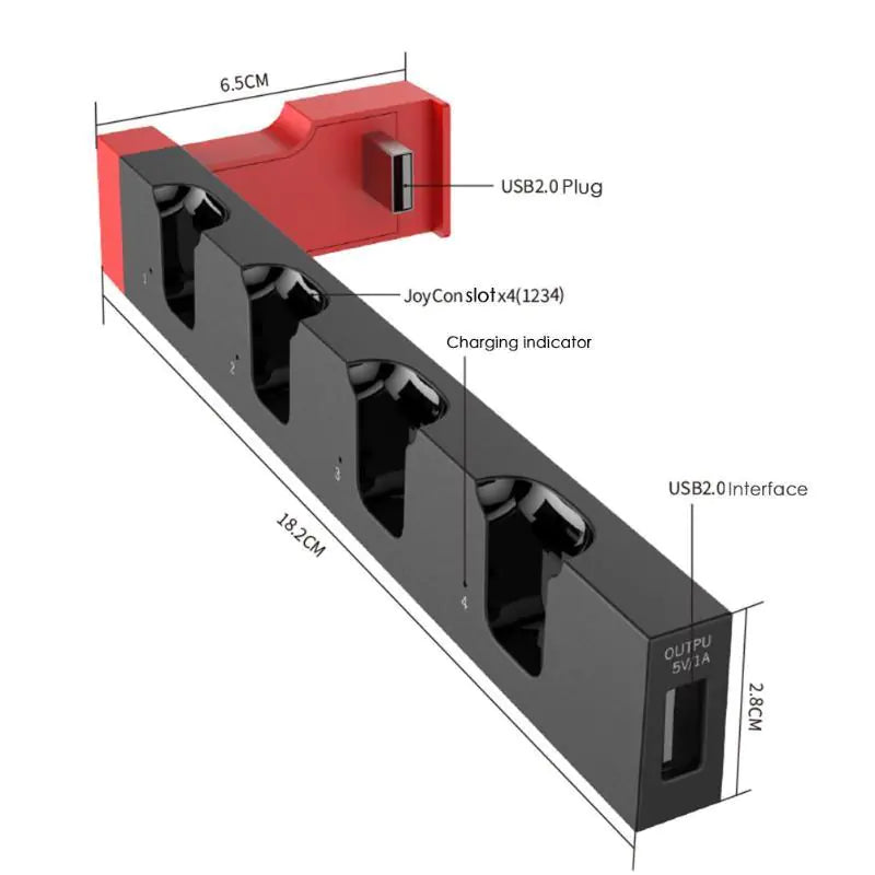 PG-9186 Joy-Con Charging Dock for Switch Controllers