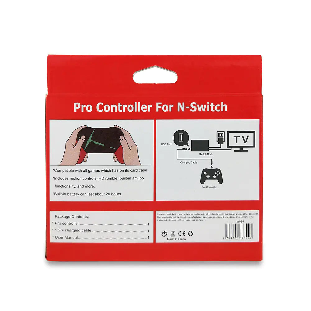Control inalámbrico Bluetooth Switch Pro – Estilo moderno, compatibilidad máxima